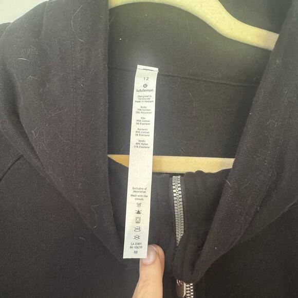 Lululemon Radiant II Zip Front Jacket‎ Black Size 12 - Picture 5 of 6